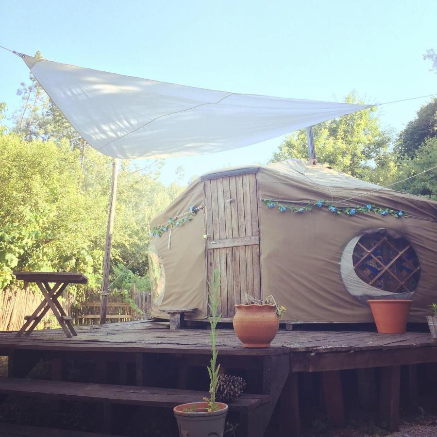 Star Gazing Luxury Yurt With River Views, Off Grid Eco Living Vale do Barco Exteriör bild
