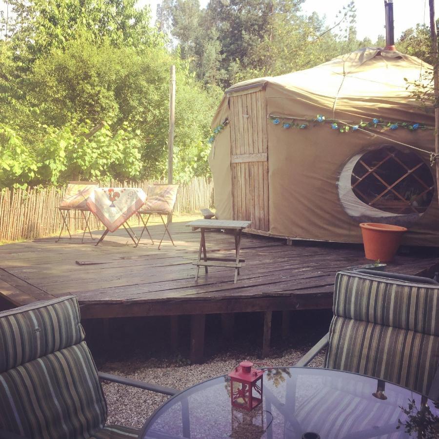Star Gazing Luxury Yurt With River Views, Off Grid Eco Living Vale do Barco Exteriör bild